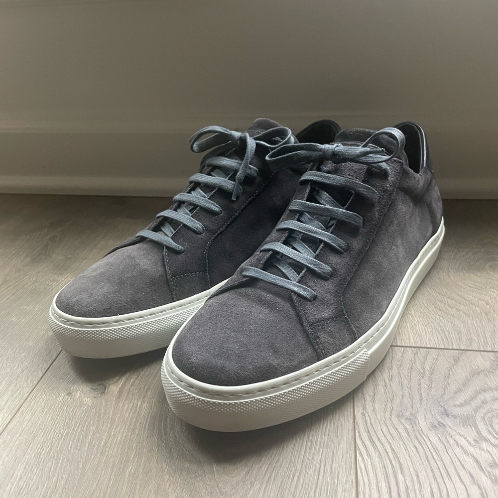 To Boot Gray Suede Low-Top Sneakers